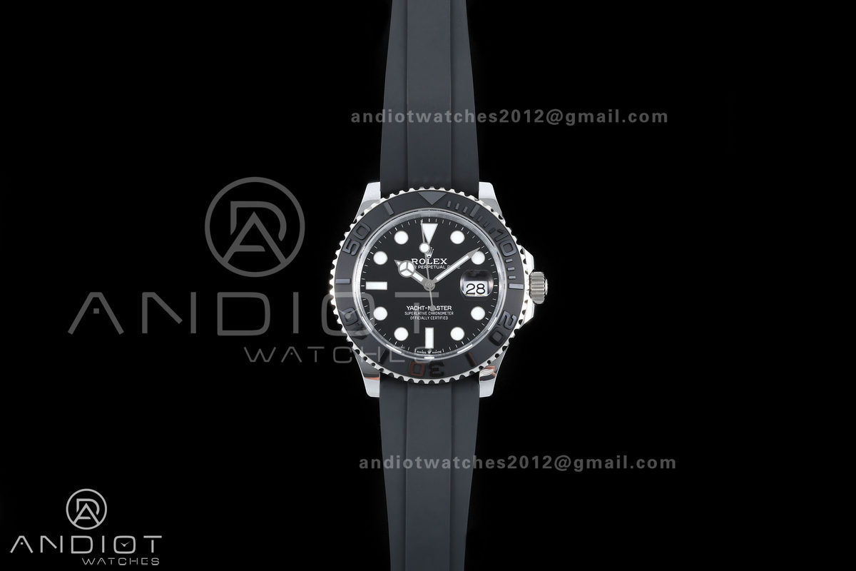 Yacht-Master 42mm 226659 SS QF 1:1 Best Edition on Oysterflex Strap JH3235 Weighted V18 (Free Sprung)